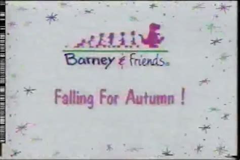 falling into autumn|falling for autumn barney.